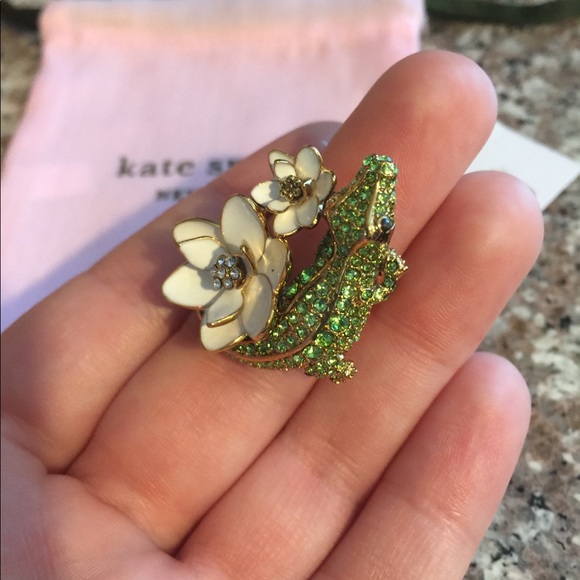 NWT Kate Spade Swamped Pave Alligator Ring Size 7 - Picture 10 of 11